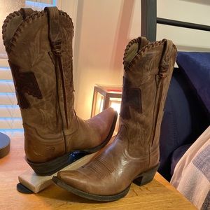 Ariat Tan Brown Firebird cowboy boots size 9 womens